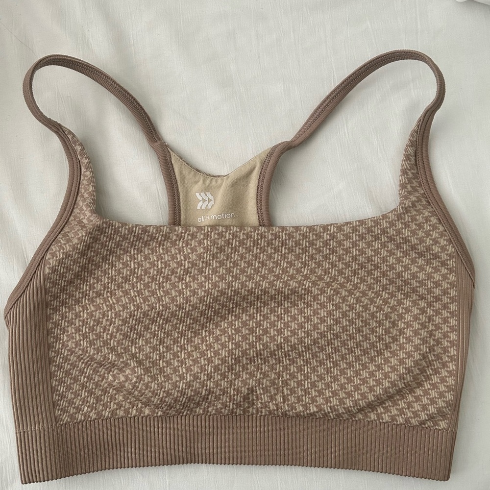 All in Motion Women's Brown Sports Bra SIZE M